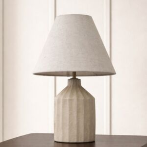 ابجورة طاولة سيراميك ازاد - ابيض وبيج