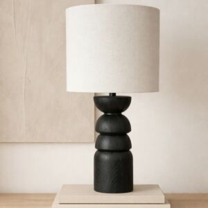 ابجورة طاولة مولتو - بيج واسود