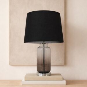 أبجورة طاولة أورا - اسود ورمادي