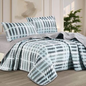 طقم لحاف صيفي خفيف ديانا مضغوط مفرد ونص - 3 قطع - متعدد الالوان