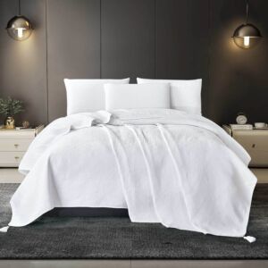 لحاف صيفي مزدوج ماتيا - أبيض