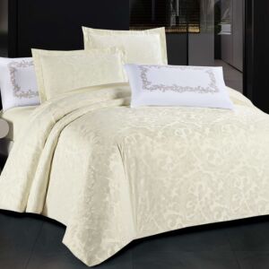 طقم لحاف مزدوج صيفي بايونسي - 6 قطع - سكري