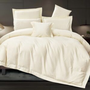 طقم لحاف مزدوج صيفي قطن بابو - 7 قطع - سكري