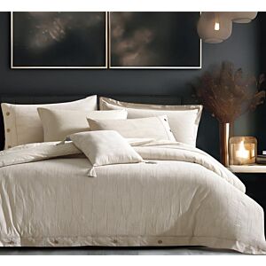 لحاف مزدوج آسوس - 7 قطع - بيج