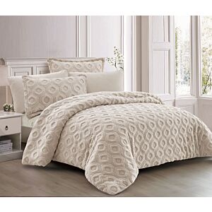 طقم لحاف فرو شتوي مزدوج سالي - 6 قطع