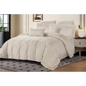 لحاف مزدوج جراند فيو - 9 قطع - اوف وايت