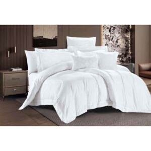 لحاف مزدوج روز ووتر - 9 قطع - ابيض