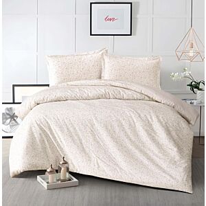 لحاف مزدوج تفاؤل - وردي