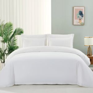 طقم لحاف مليكا صيفي مزدوج 7 قطع - ابيض