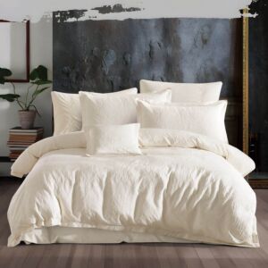 طقم لحاف مزدوج صيفي جليندون - 8 قطع - كريمي