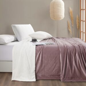 بطانية فرو شتوي مزدوج فاليريو - روز