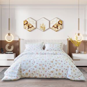 طقم لحاف مزدوج سمرلاند - 6 قطع - ابيض