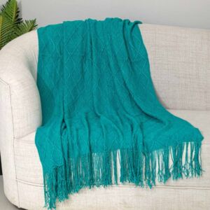 بطانية دان شال خفيفة - 130x170 سم - اخضر غامق