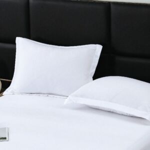 طقم غطاء وسادة شارم - قطعتين - ابيض