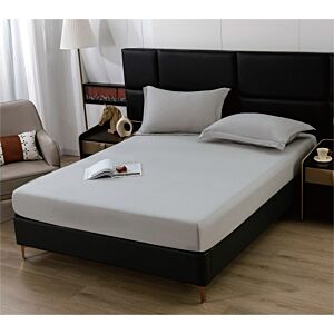 طقم شرشف مطاط صيفي مزدوج شارم - 3 قطع - رمادي