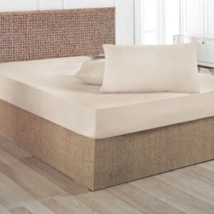 غطاء وسادة سابري - 70x50 سم - بيج