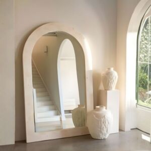 مرآة بإطار خشب معتق فيرولا - 100×180 سم