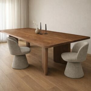 طاولة طعام مارديني - 10 أشخاص - بني