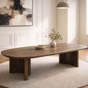 طاولة طعام أورمان - 10 اشخاص - بني غامق