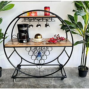 بار وركن قهوة فينو - لون بيج وأسود