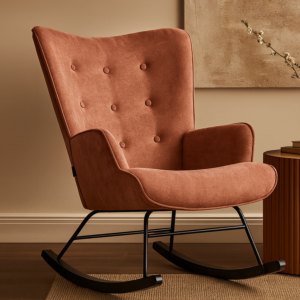 كرسي استرخاء هزاز ريناي - برتقالي واسود