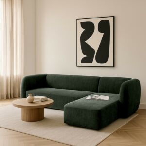 كنب زاوية قابل للعكس موديفا - اخضر