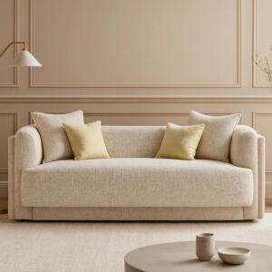 كنبة ثلاثية لكجورا- بيج