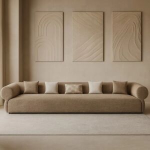 كنبة رباعية روفان - بني فاتح