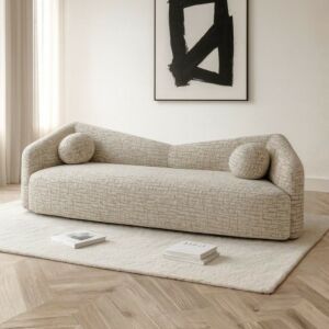 كنبة جالا - 3 مقاعد - بيج فاتح وبني