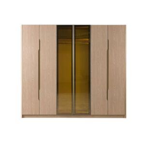 دولاب ملابس غير قابل للكسر يلدز 6 ابواب - بيج