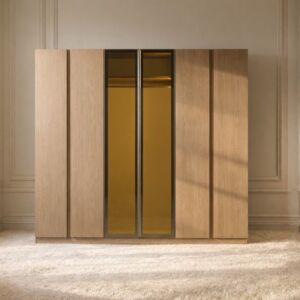 دولاب ملابس كامي مقاوم للكسر - بيج