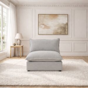 كنبة مفرد مارسيل - رمادي فاتح