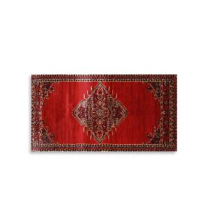 سجادة سوبر تيماء - 80x200 سم - احمر واسود