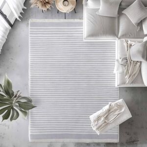 سجاد لانتيرا مودرن بنغلاديشي 200 × 290 سم - رمادي فاتح