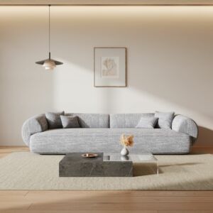 كنبة رباعية كوارت - رمادي