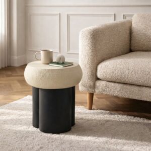 طاولة جانبية ريكونا - اوف وايت واسود