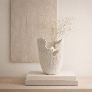 فازة من مجموعة سيراز - حجم صغير - كريمي