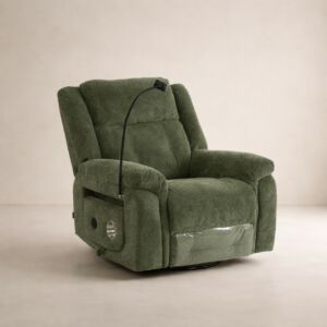 كرسي استرخاء دوار يدوي لوكسي - اخضر