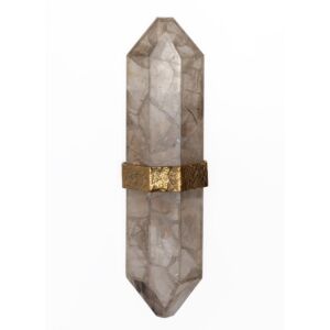 اضاءة جدارية كريستال سموكي - ذهبي