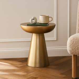 طاولة جانبية باسيك - ذهبي