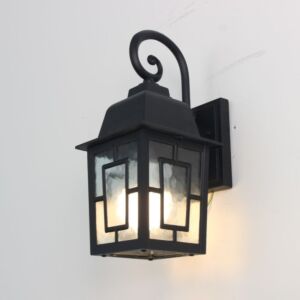 جداري خارجي اسود E27 بدون لمبة الفا