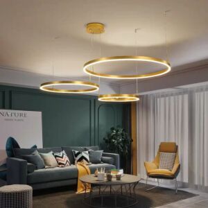 اضاءة معلقة مودرن 3 دوائر - 75 واط سيلا - نحاسي