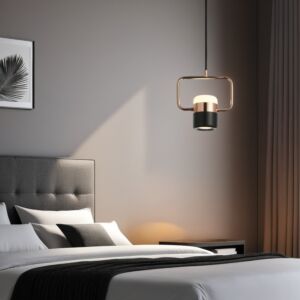 اضاءة معلقة مودرن سكالا - اسود وذهبي