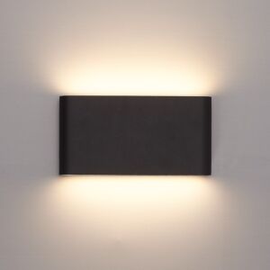 إضاءة جدارية خارجية اتجاهين سوتيل - اسود