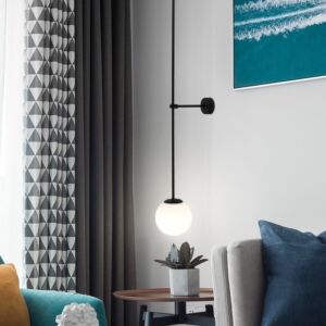 اضاءة جدارية معلقة مينو - اسود