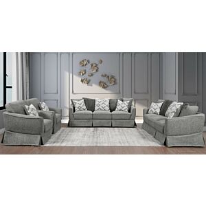 طقم كنب جرييس 4 قطع  -  رمادي