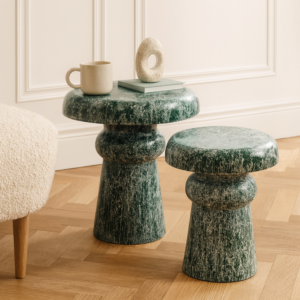 طقم طاولتين جانبيتان فيودور - اخضر ومتعدد الالوان