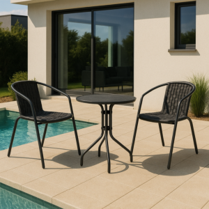 جلسة خارجية ماكلر - اسود