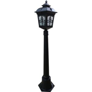 فانوس حديقة صغير مفرد - اسود