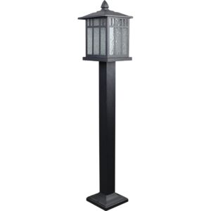 عامود إضاءة خارجي فانوس حديقة 1 متر - اسود